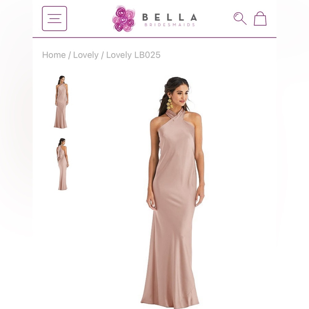 Lovely Brand Bridesmaid Dress - Color Toasted Sugar - Bella Bridesmaids
